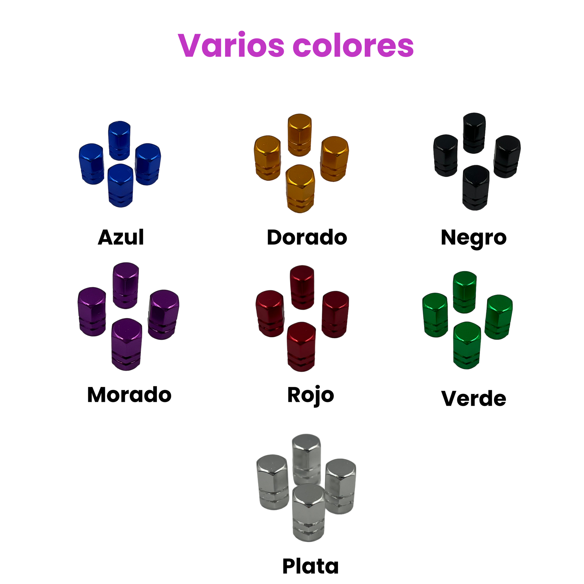 Tapón de válvula para llanta — Morado