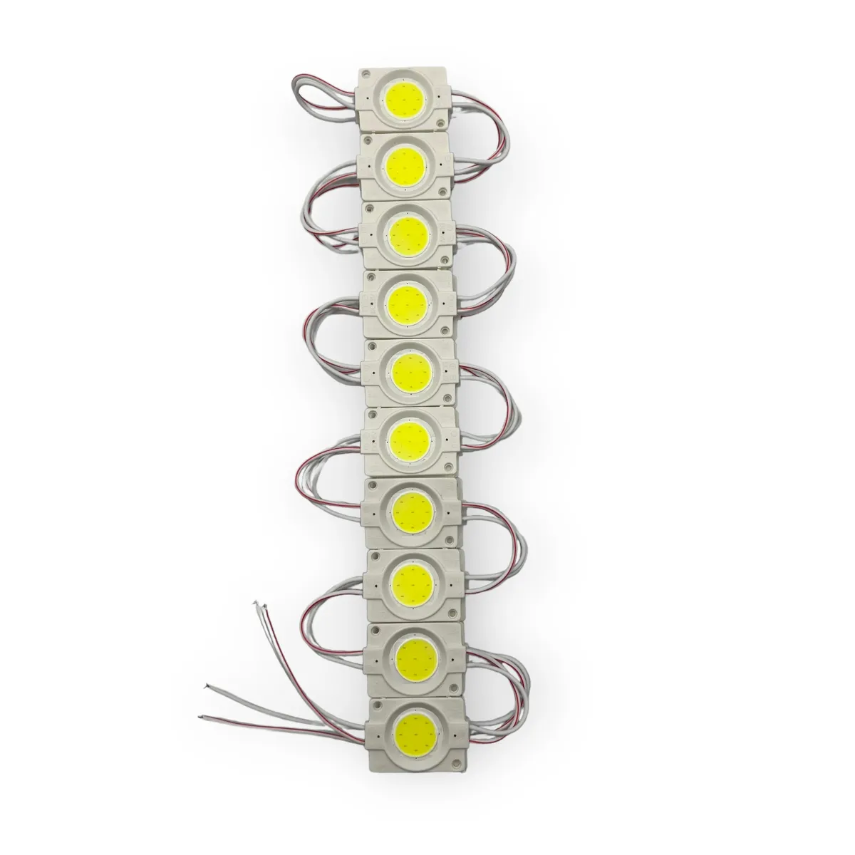 Modulo de 9 LED COB en varios colores tira de 20 piezas — Blanco