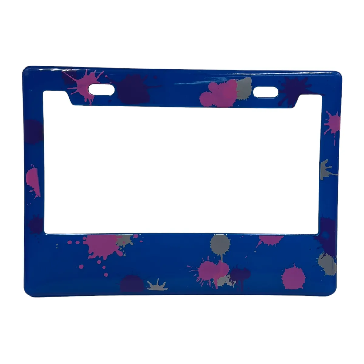 Portaplaca flexible para moto manchas varios colores — foto 1 de 6
