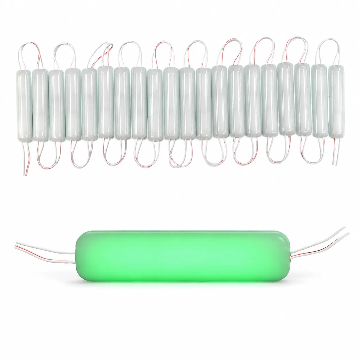Modulo LED encapsulado tira de 20 piezas en varios colores