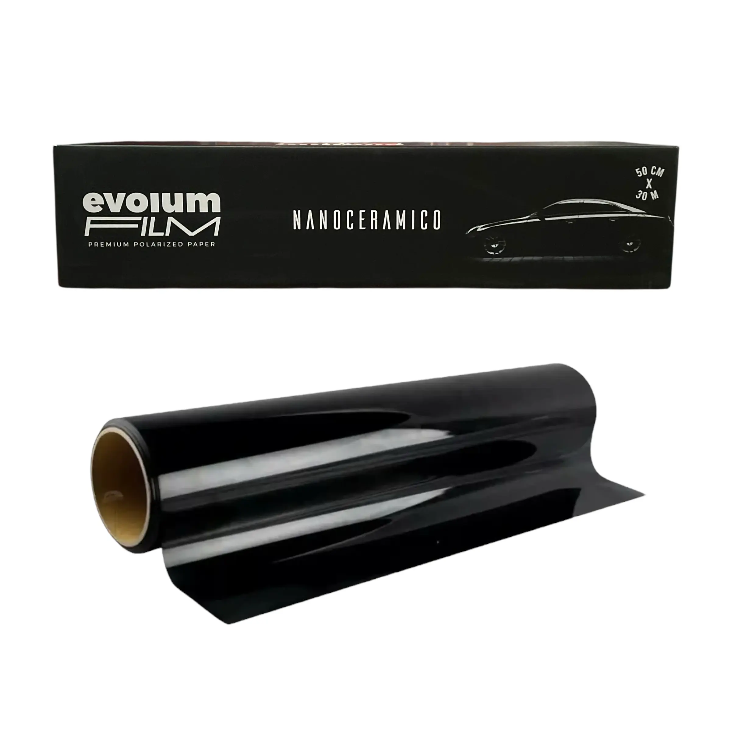 Papel para polarizar nanoceramico Evolum 35% rollo de 75 CM x 30 MTS