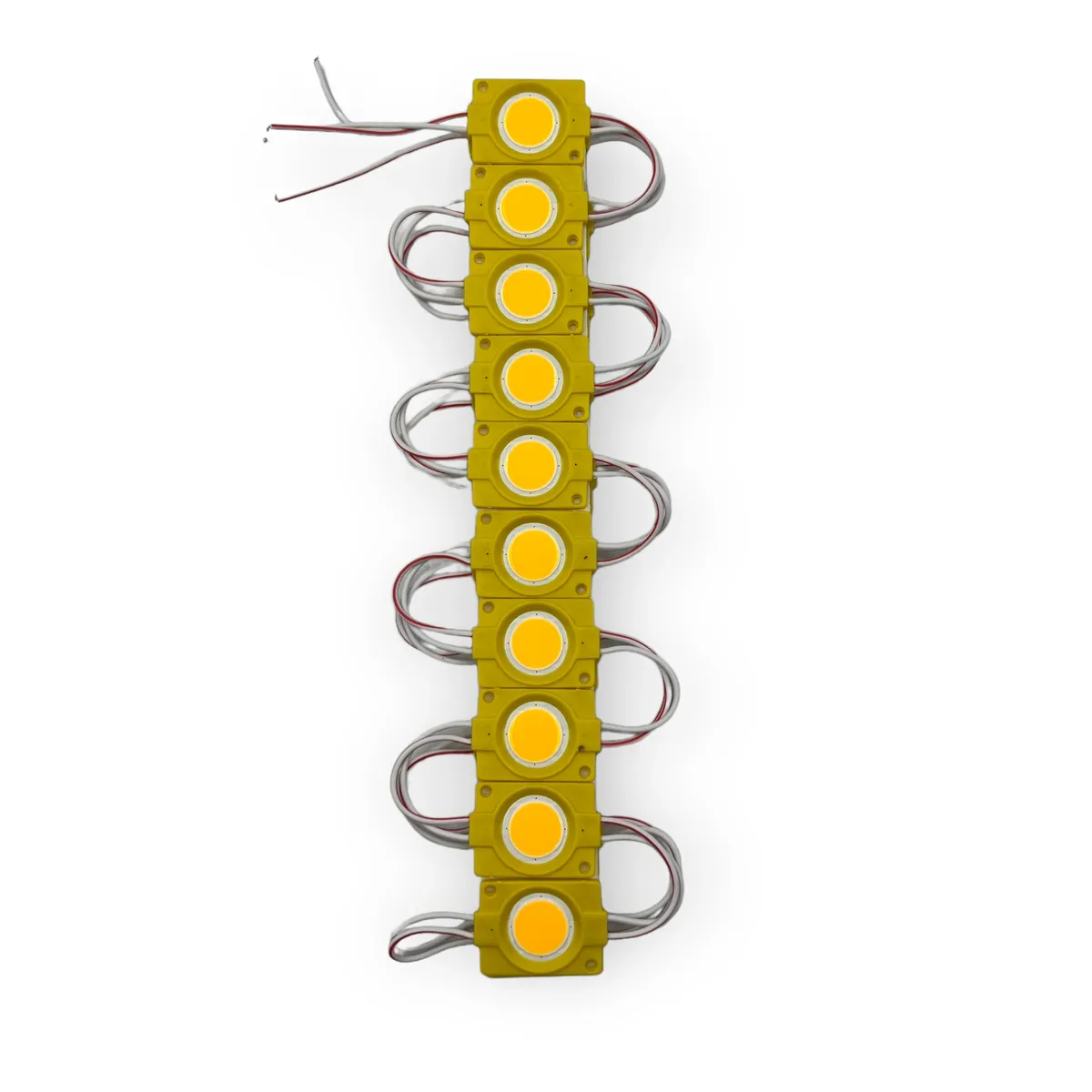 Modulo de 9 LED COB en varios colores tira de 20 piezas — Ámbar