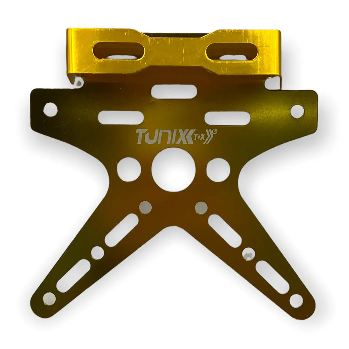 Portaplaca para moto — Dorado