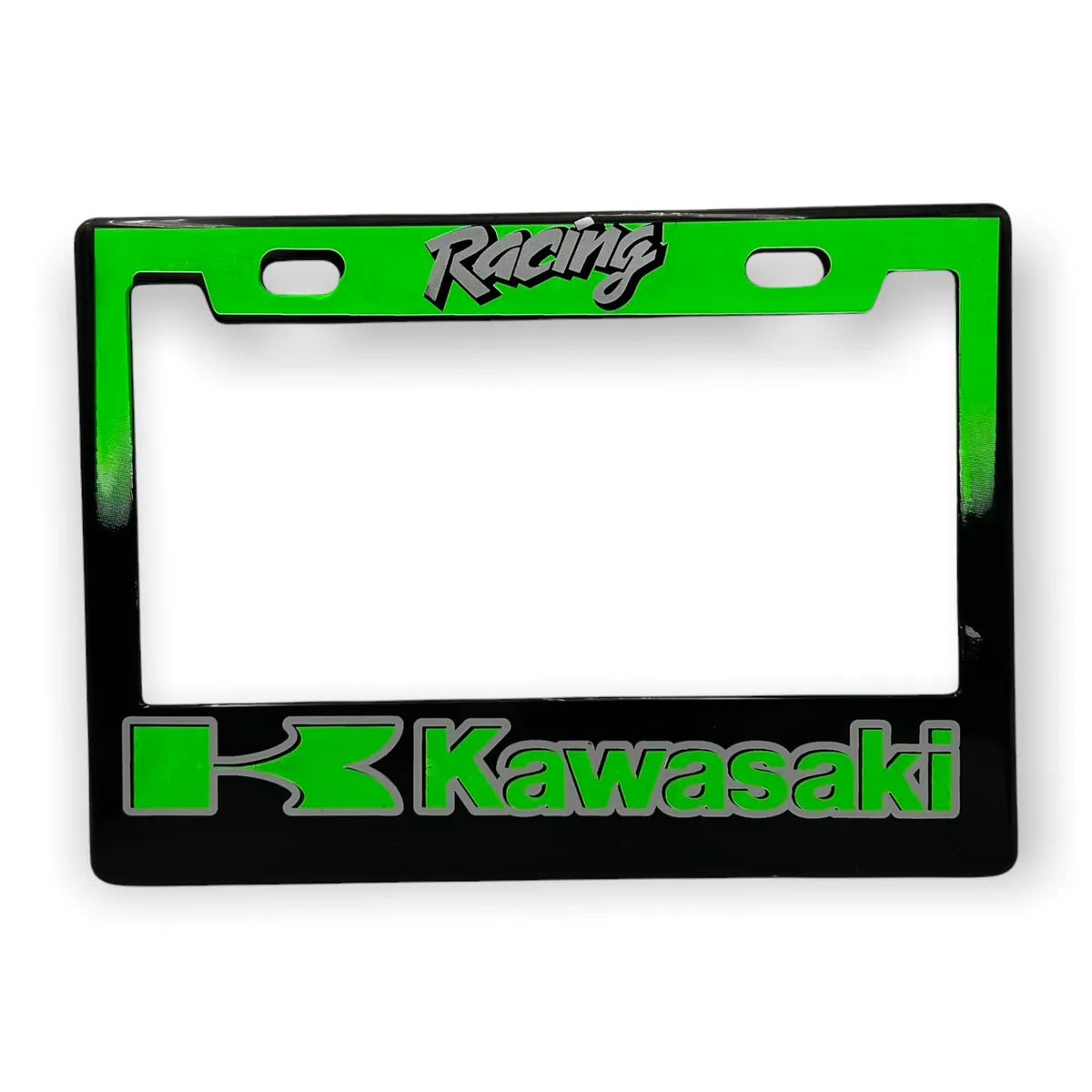 Portaplaca para motocicleta Kawasaki · Azul
