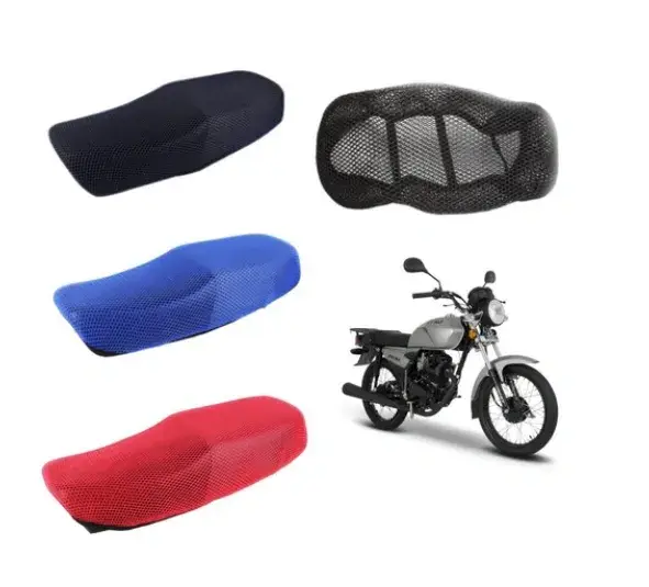 Cubre asiento para motocicleta medida L (86CM x 52CM) · Azul