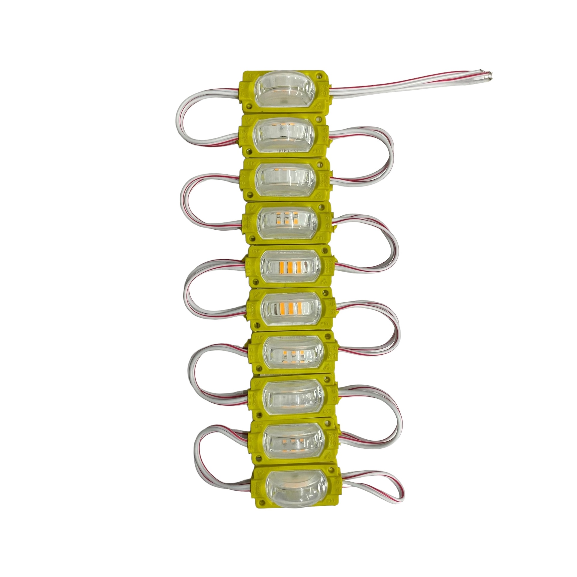 Modulo de 3 LED con lupa (tira de 20piezas) · Ámbar