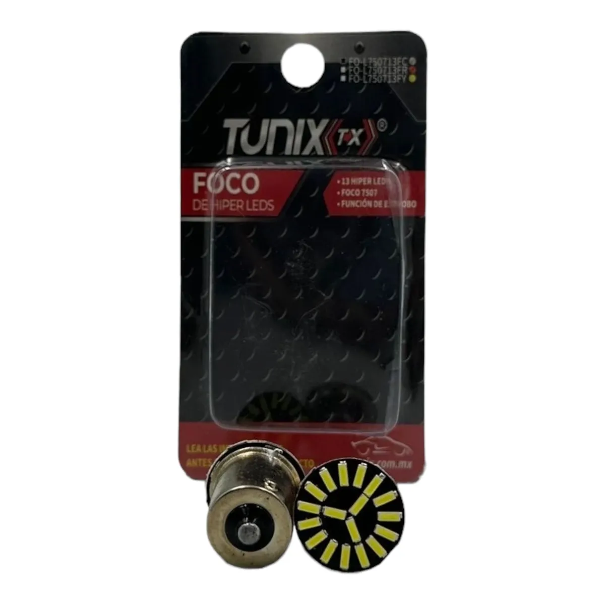 Foco 7507 (1 polo patas en escuadra) de 19 LED función estrobo · Blanco