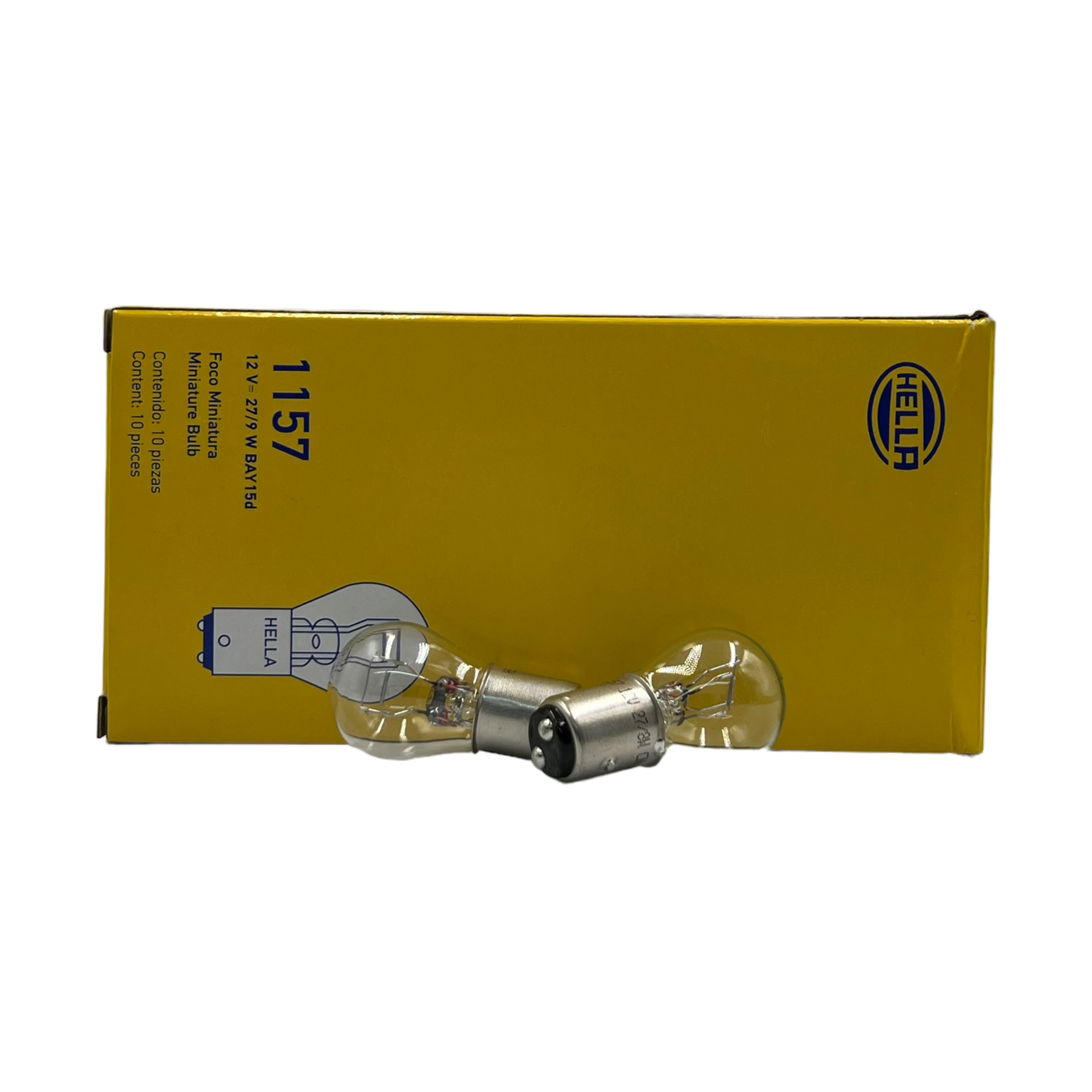 Foco Hella 1157 caja de 10 piezas · Blanco
