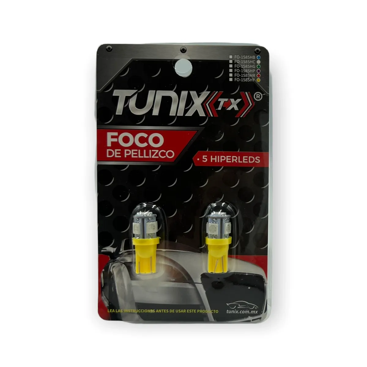 Foco T10 5050 · Ámbar