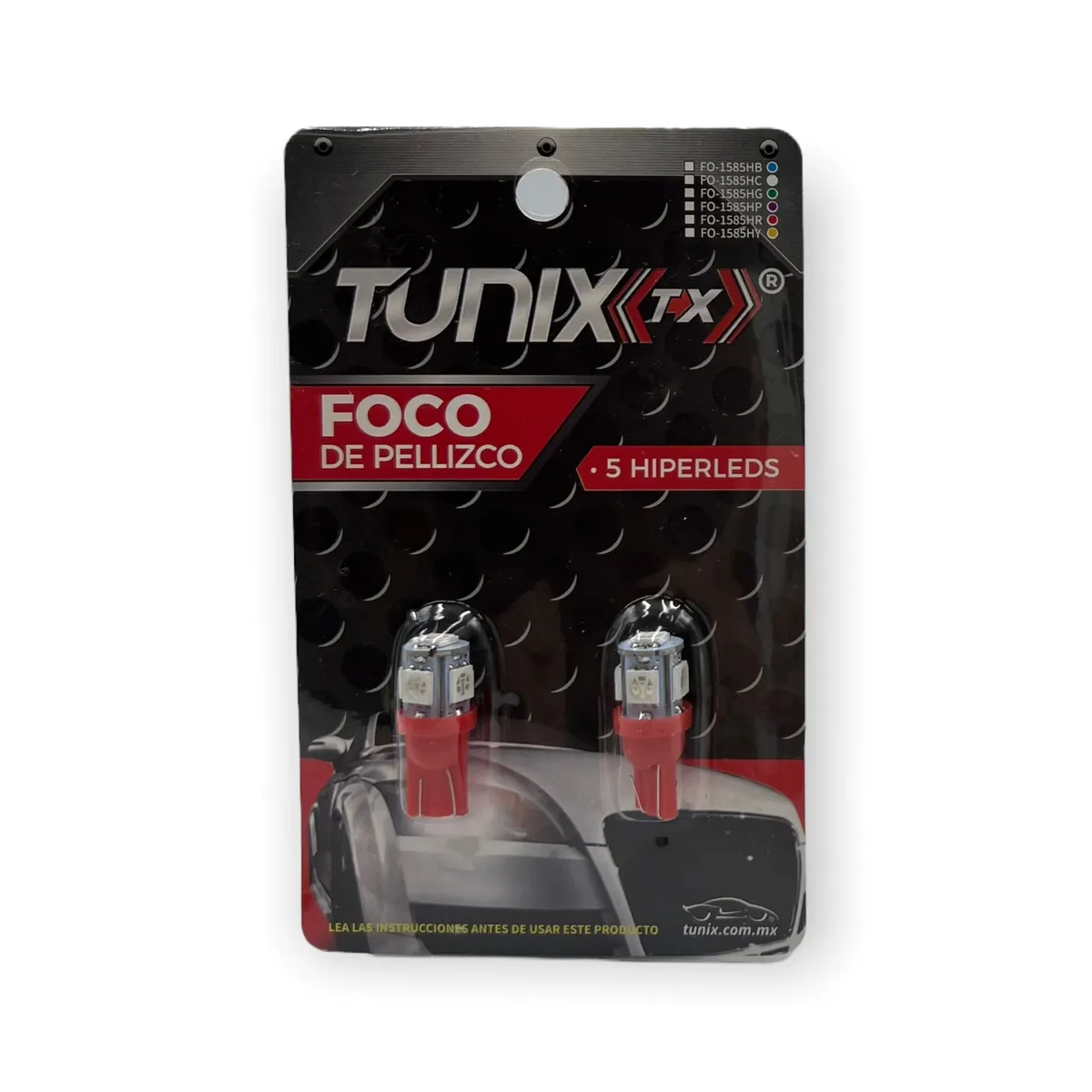 Foco T10 5050 · Rojo