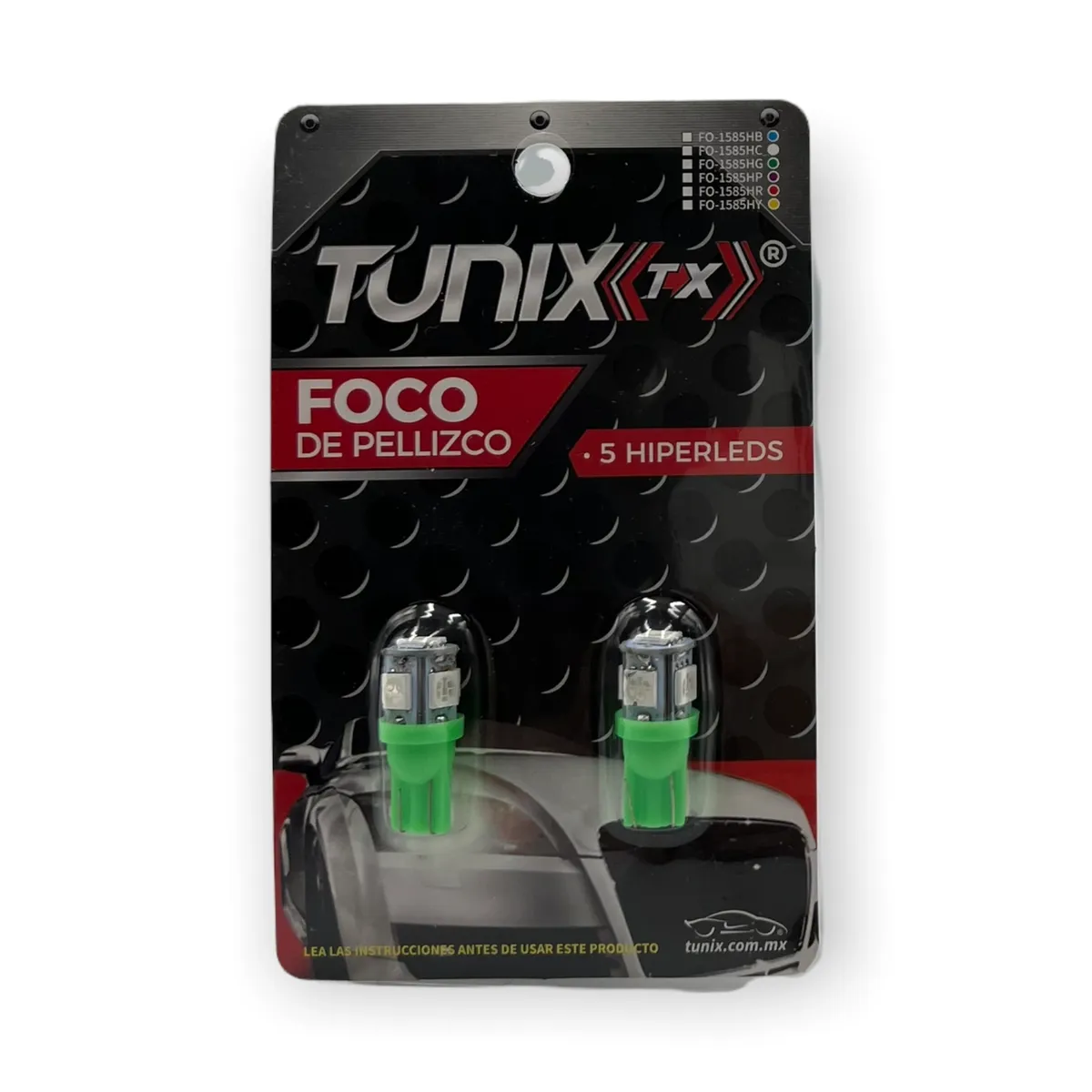 Foco T10 5050 · Verde