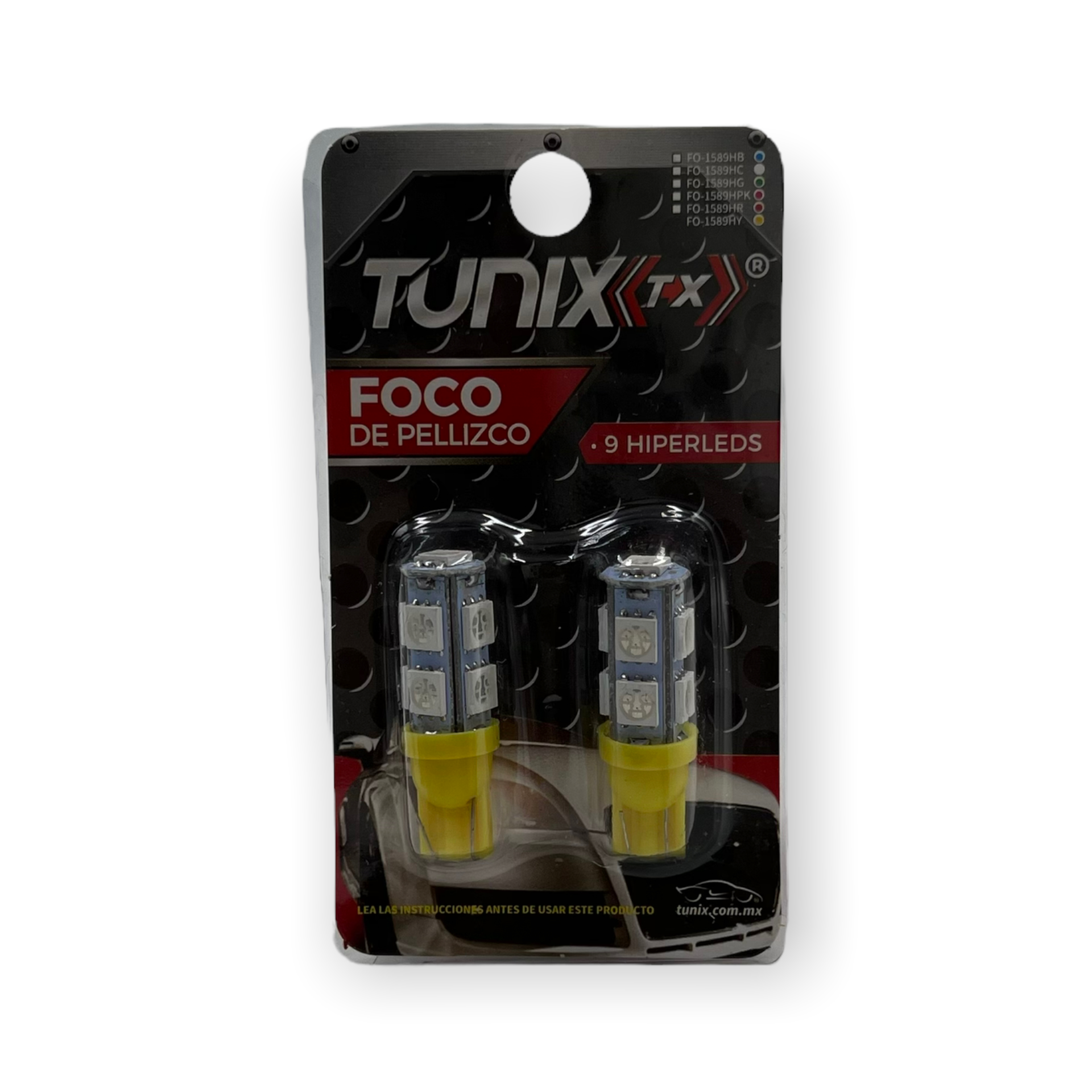 Foco T10 con 9 hyperled · Amarillo