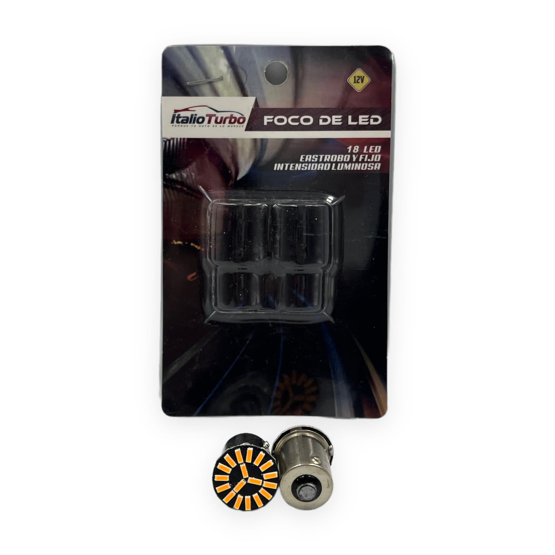 Foco de 1 polo 7507 patas en 45 grados · Ámbar