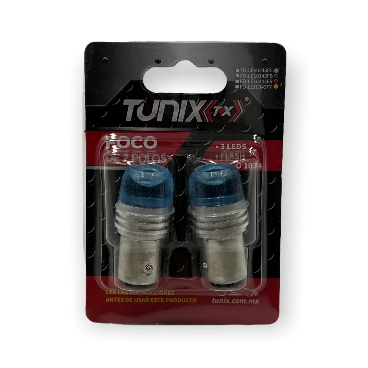 Foco de lupa 2 polos con patas disparejas fijo y estrobo (1034) · Azul