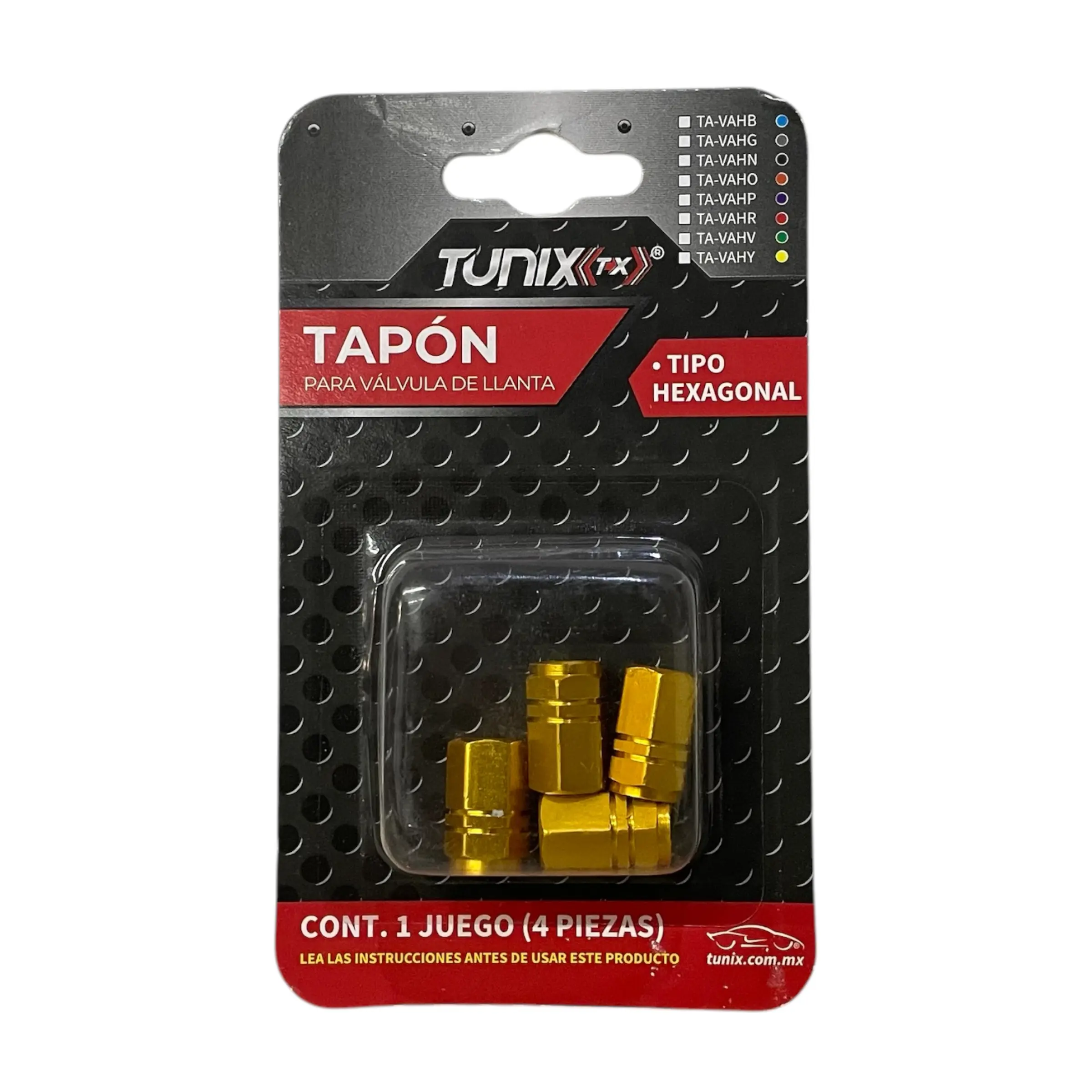 Tapón de válvula para llanta · Amarillo