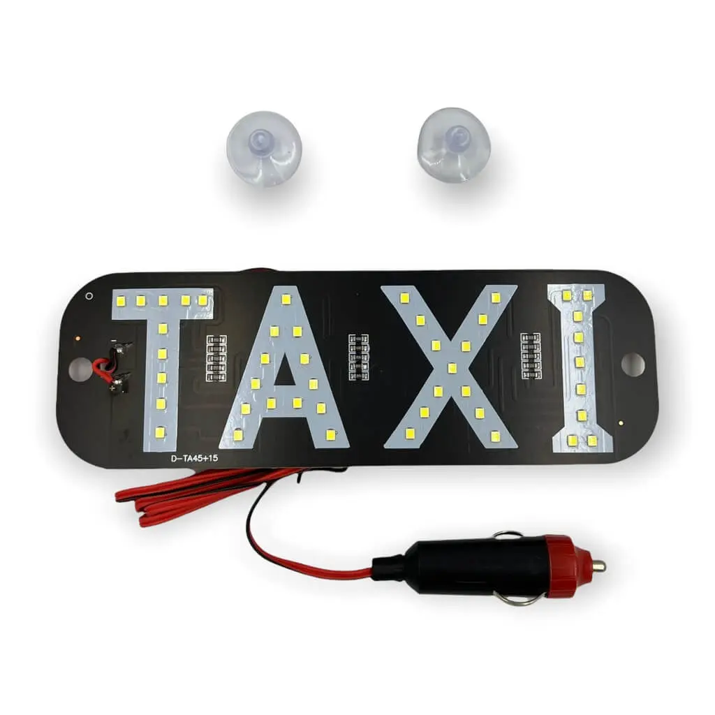 Letrero de taxi · Verde