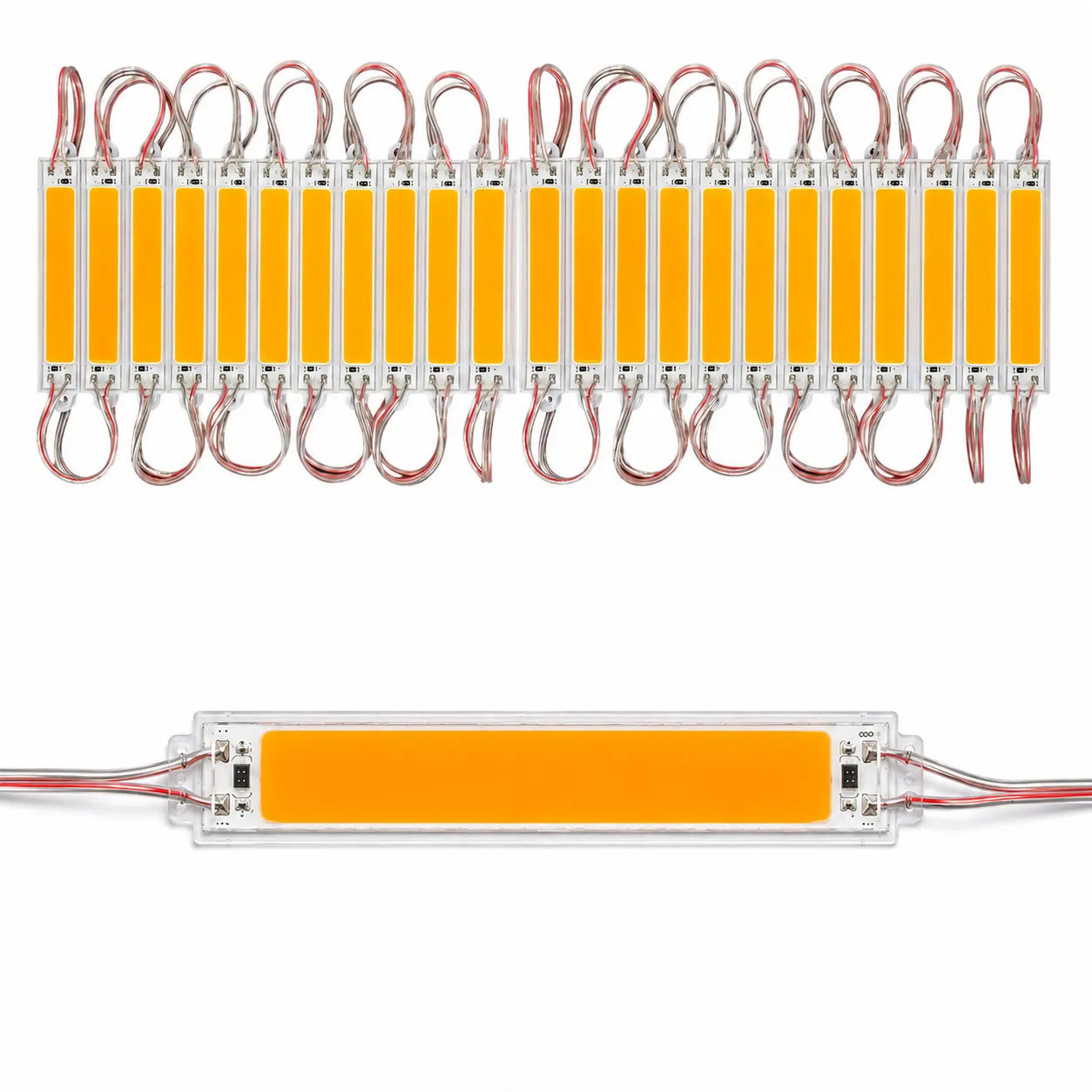 Modulo LED 2W cob (tira de 20 piezas) — Amarillo