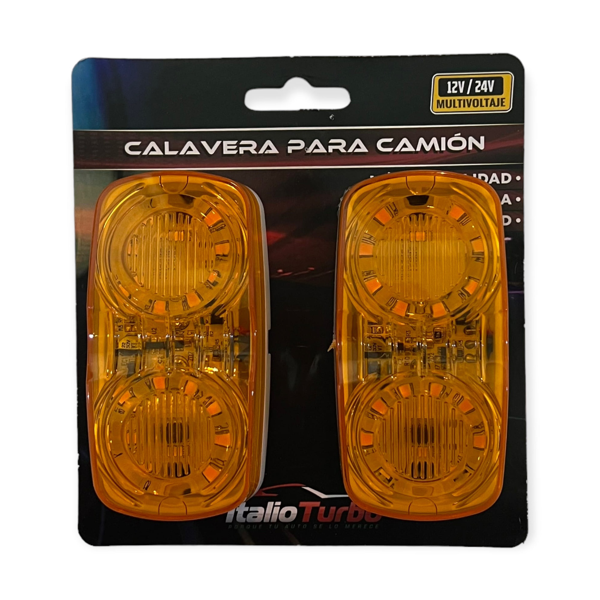 Plafón direccional luz optica tipo "Hella" · Ámbar