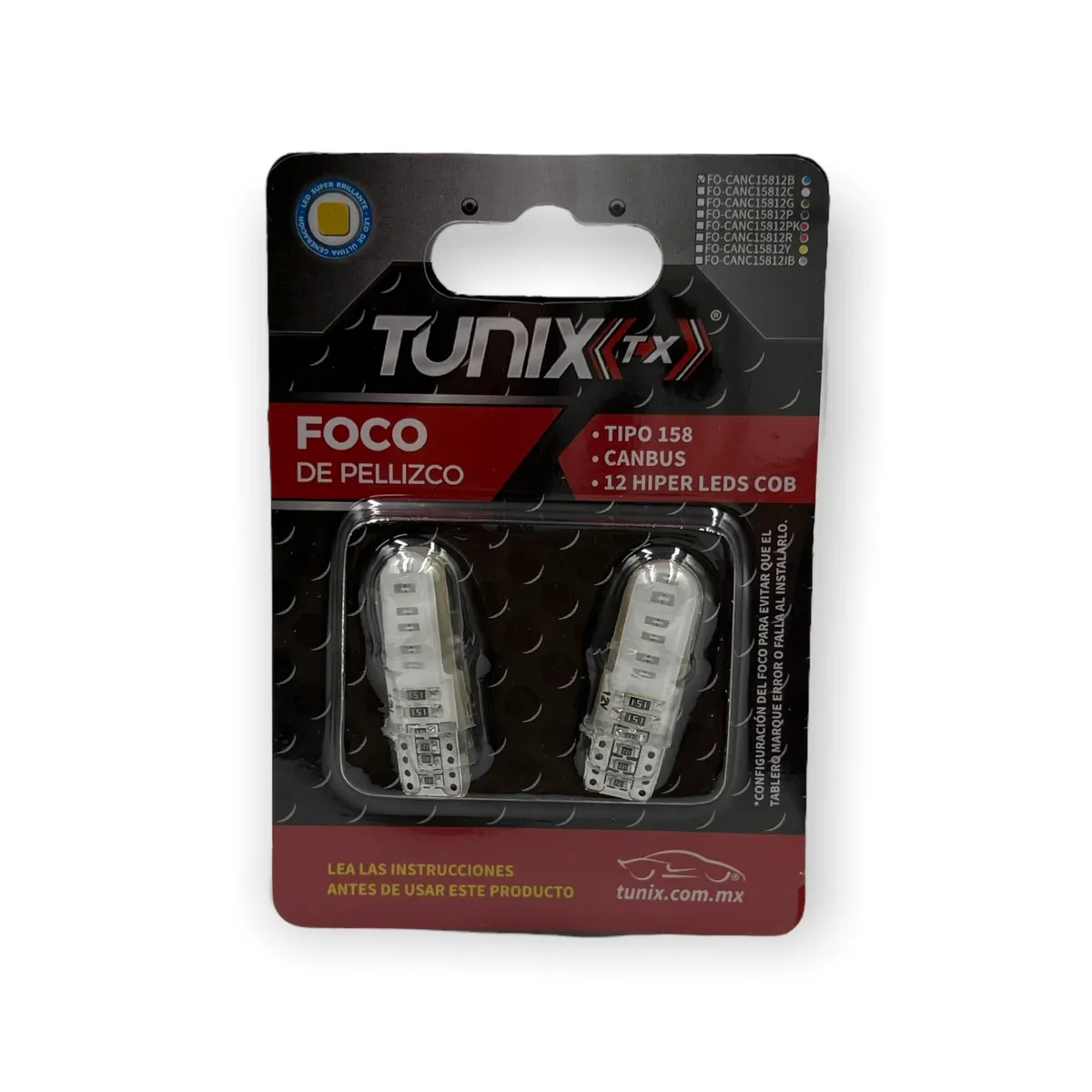 Foco T10 de gel con canbus · Azul