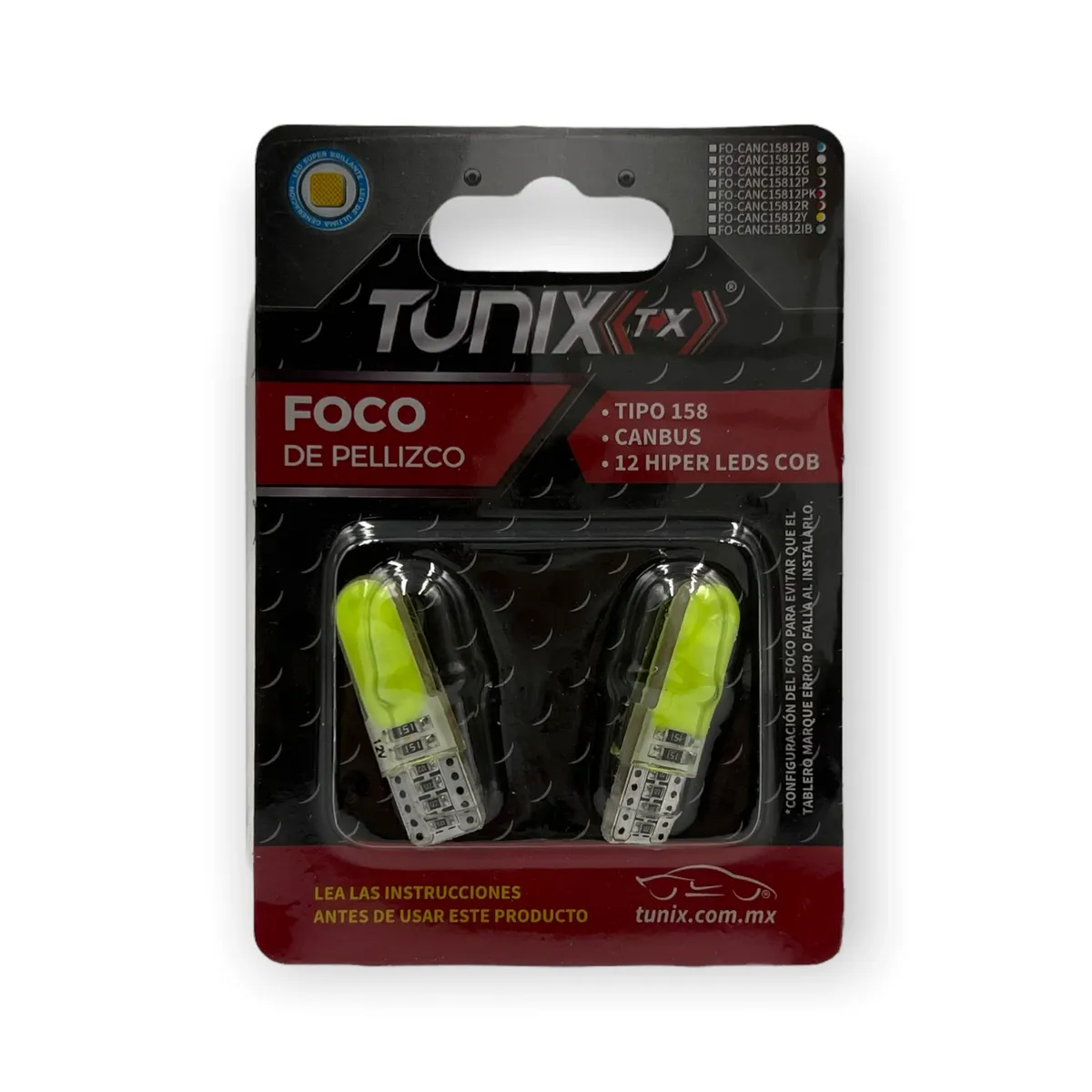 Foco T10 de gel con canbus · Verde