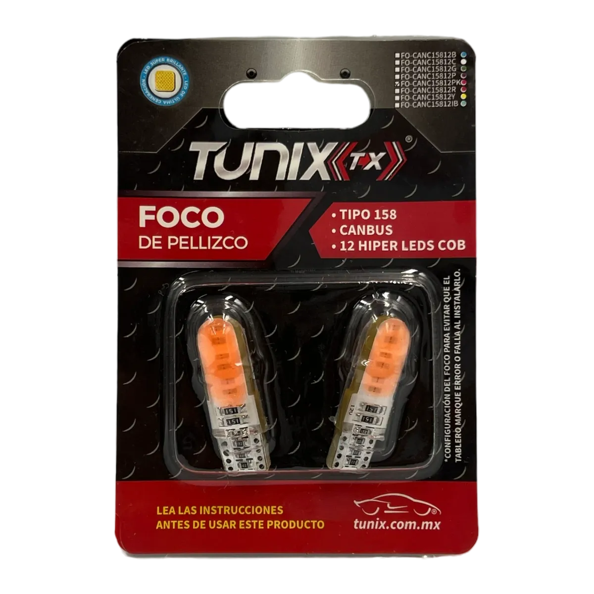Foco T10 de gel con canbus · Rosa