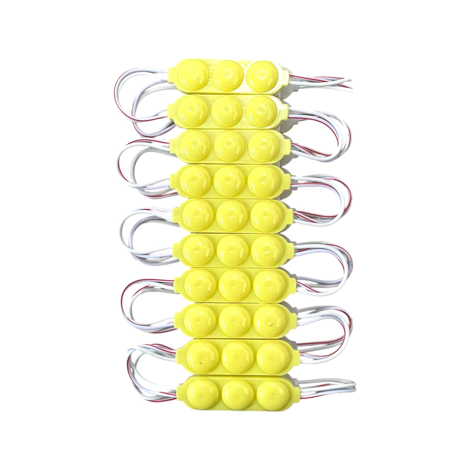 Tira de modulo LED tipo pastilla (tira de 20 piezas) — Amarillo