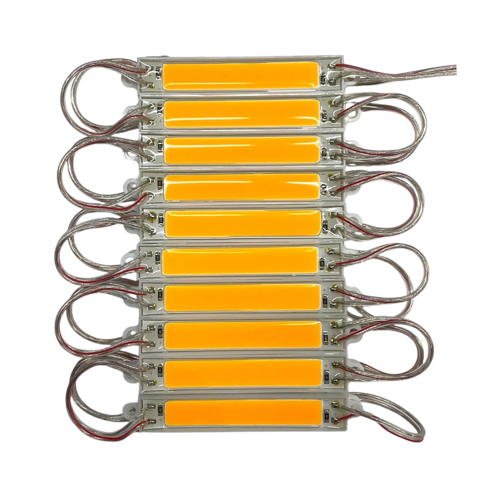 Tira tipo chip de 7.5 cm con LED COB colores disp. — Ámbar