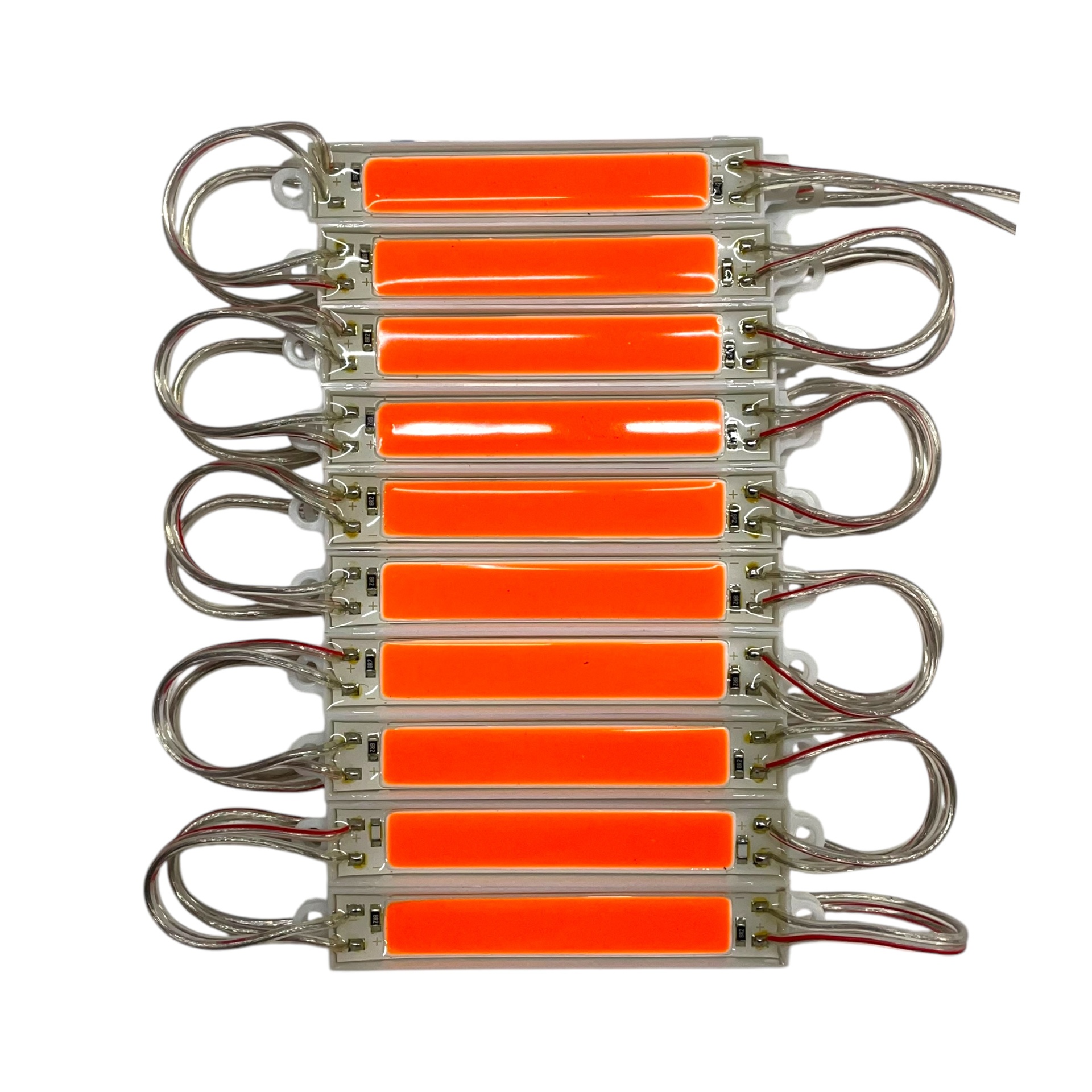 Tira tipo chip de 7.5 cm con LED COB colores disp. — Rojo