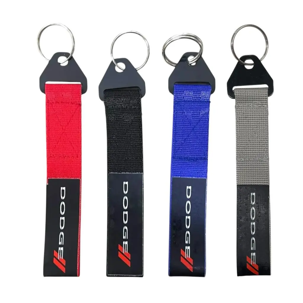 Llavero de tirón Dogde (azul, negro y rojo) · Azul