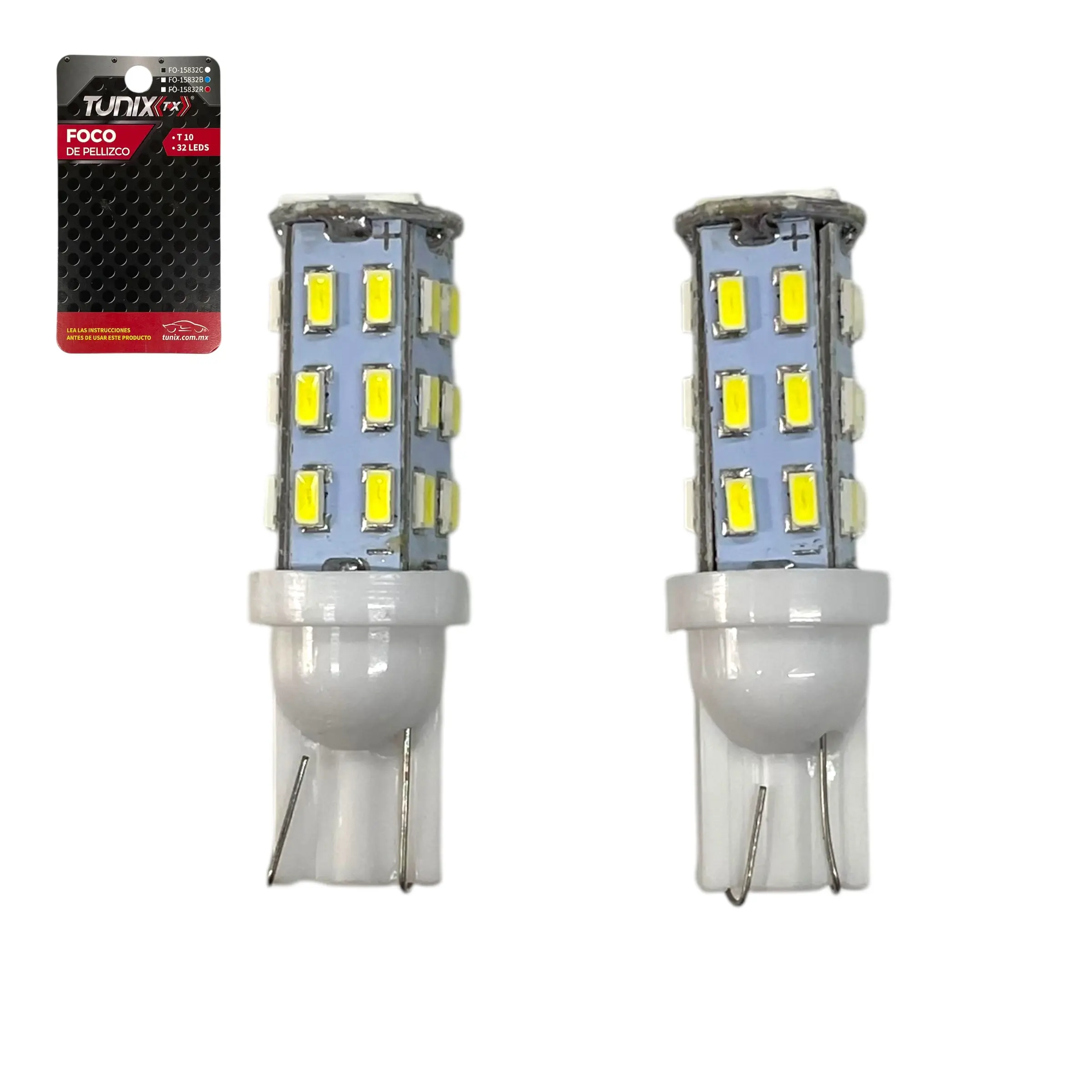 Foco tipo pellizco de 32 LED (colores disp.) — Blanco