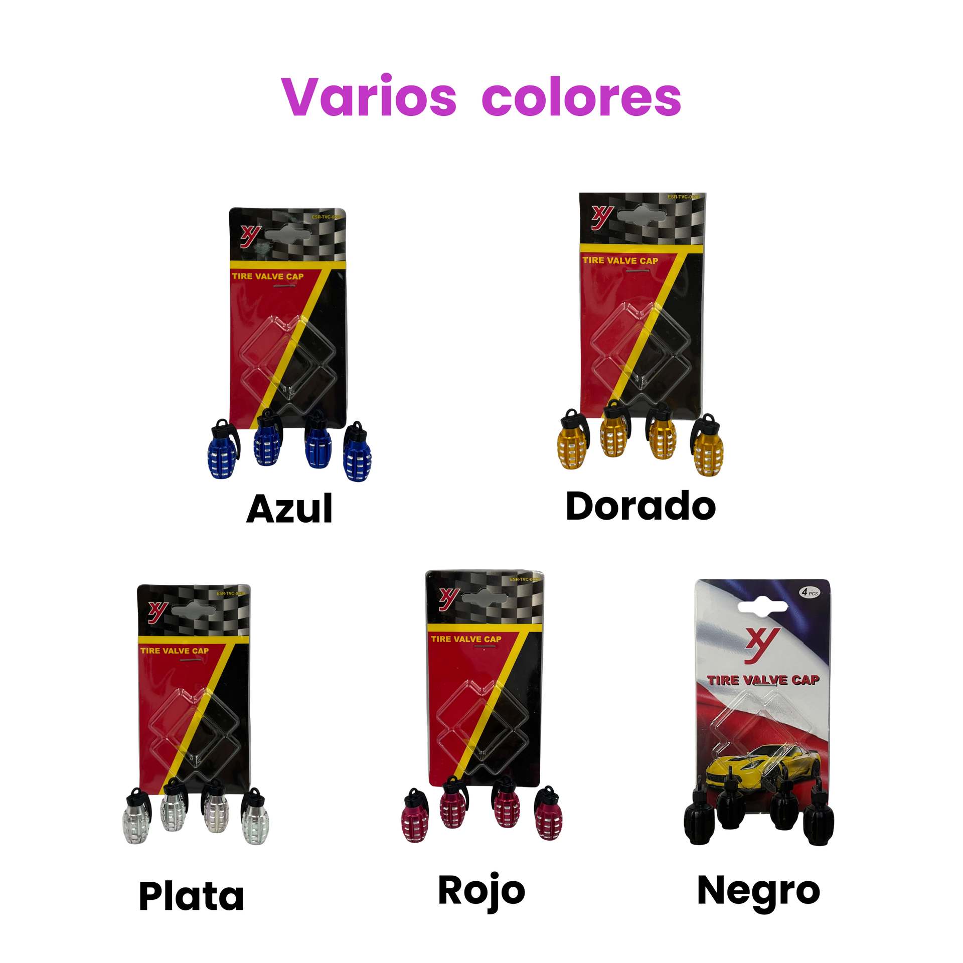 Tapón para válvula granada · Amarillo