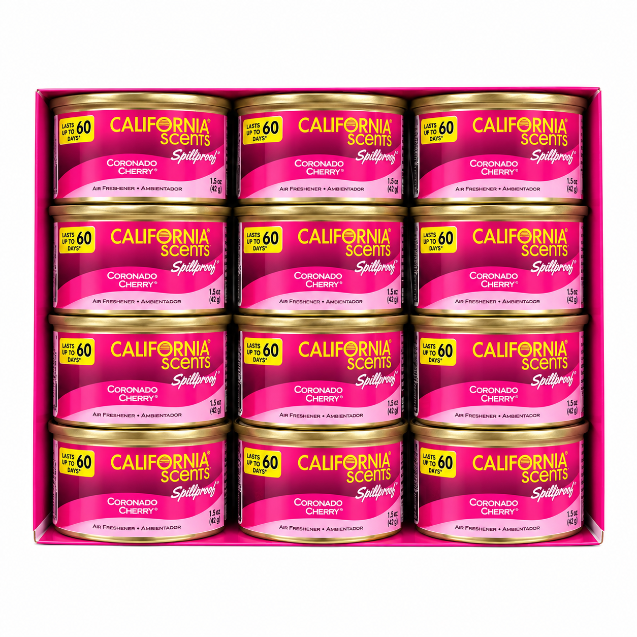 Exhibidor de aromatizante cereza 12 piezas