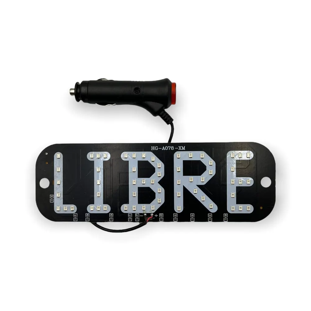 Letrero Libre color blanco
