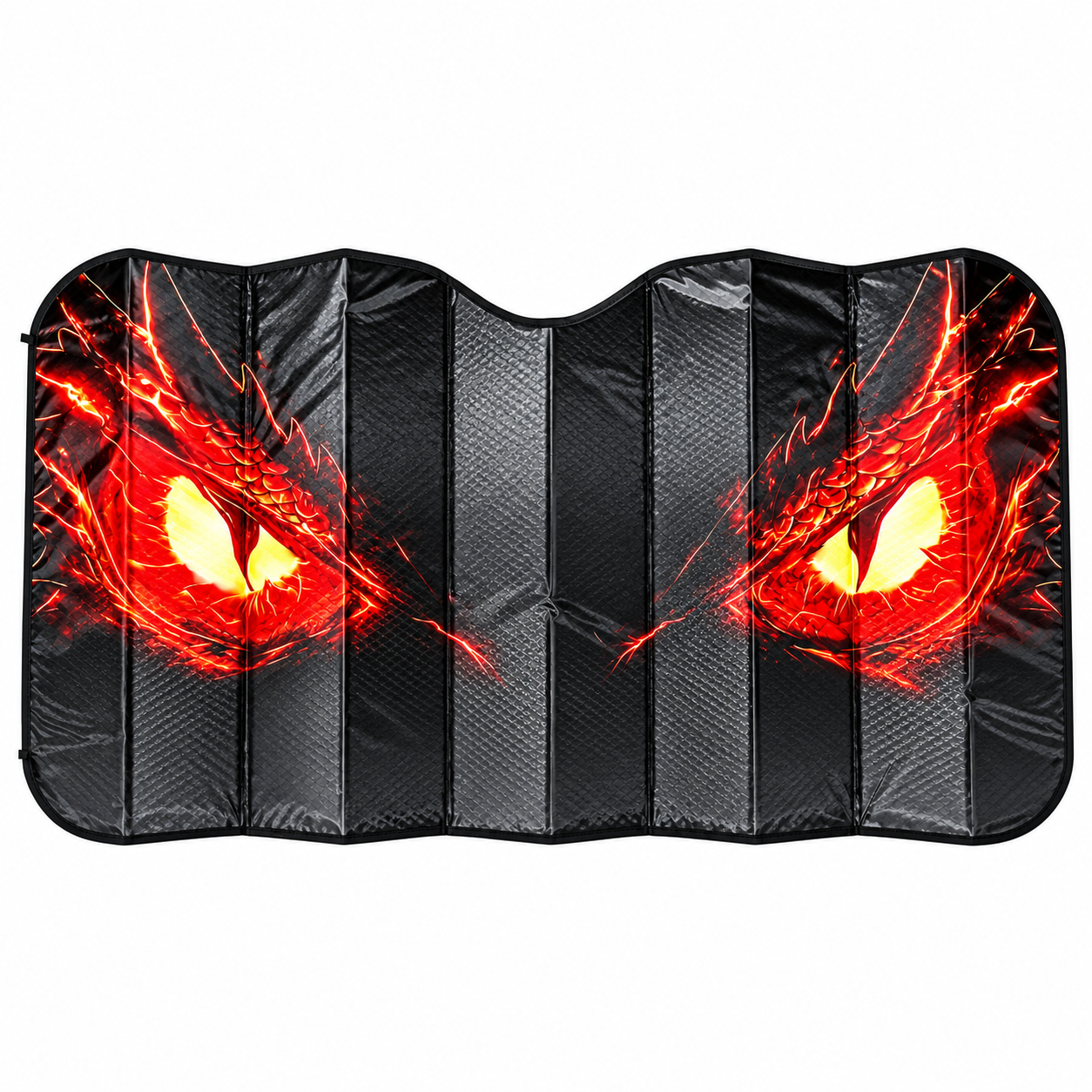 Parasol de tela/aluminio con burbuja ojos rojos