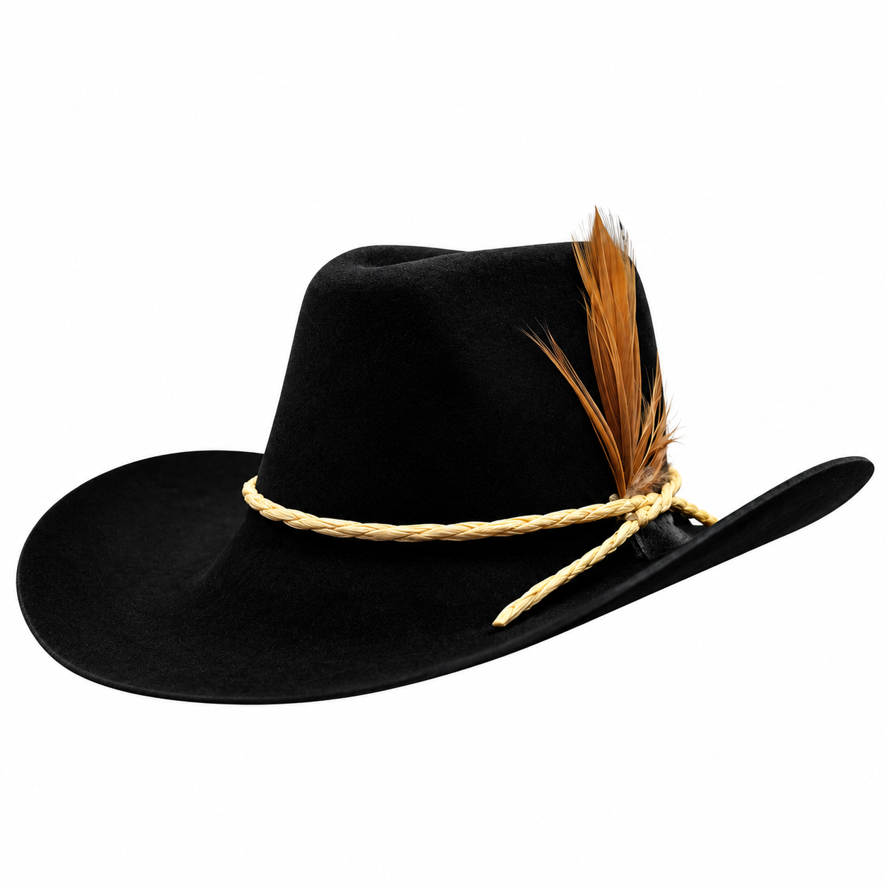 Aromatizante en forma de sombrero vaquero aroma carro nuevo · Negro