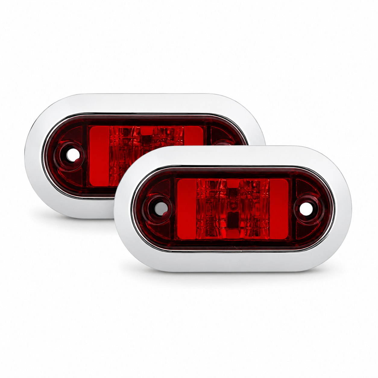 Plafón direccional para camión de 6 LED · Rojo