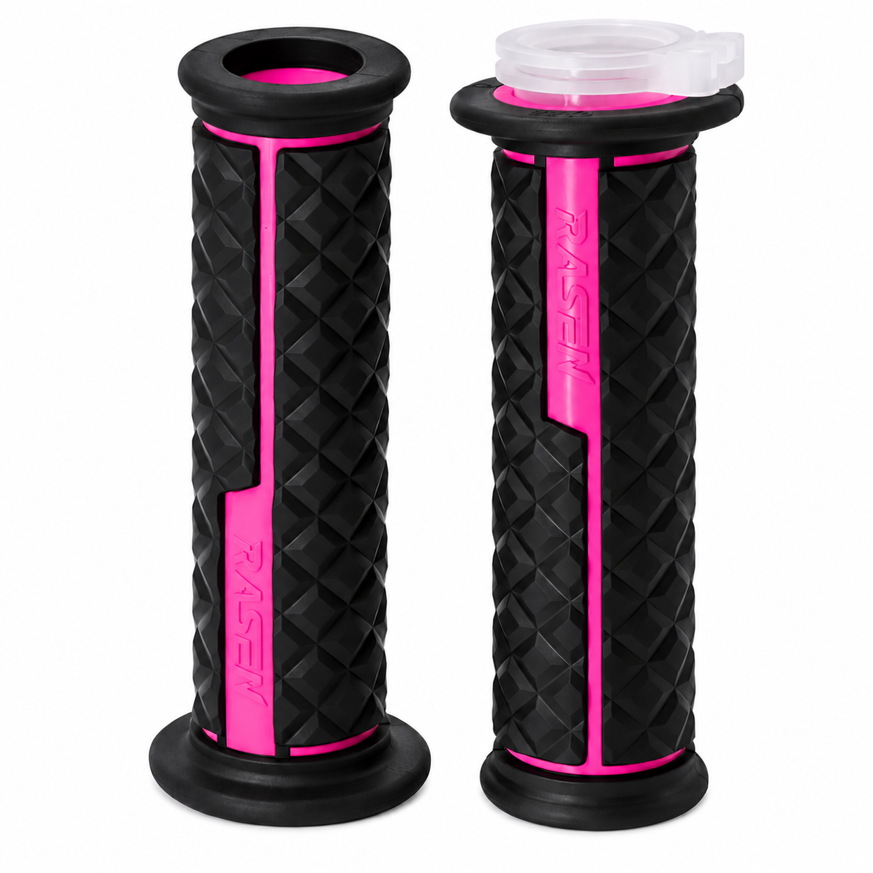 Puño de caucho doble agarre tipo cuarzo varios colores — Rosa