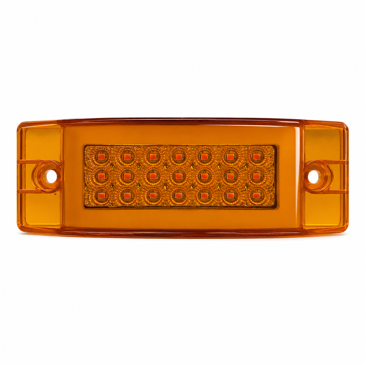 Plafón direccional lateral para camion con LED + glo · Ámbar