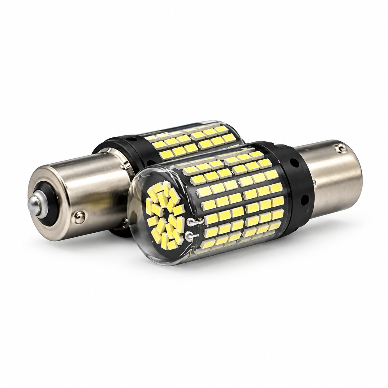 Foco de 1 polo con patas parejas de 144 LED (1156) · Estrobo