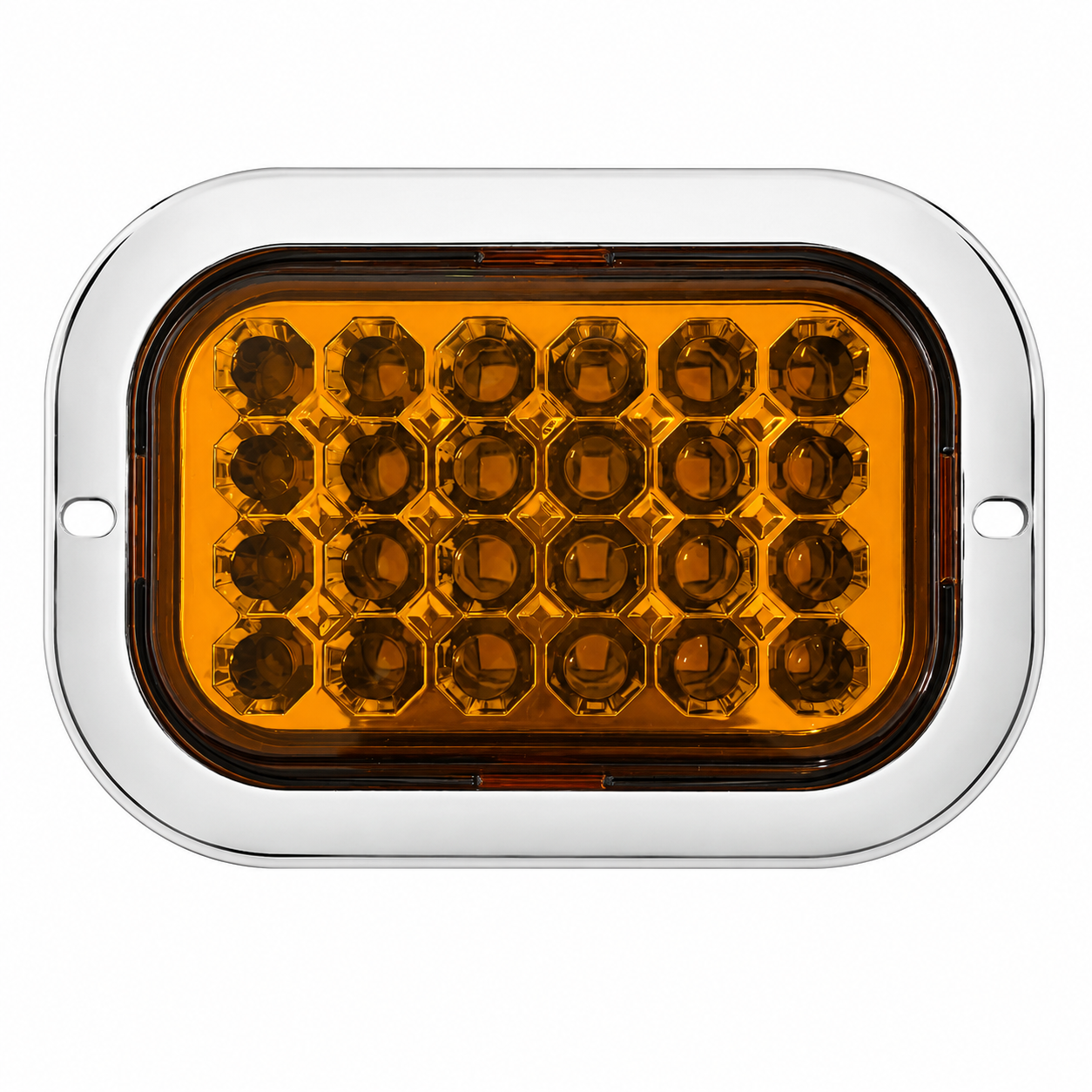 Plafón rectangular de 24 LED — Ámbar