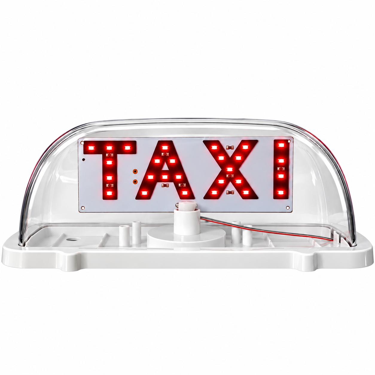 Copete de taxi con luz LED roja — foto 1 de 2