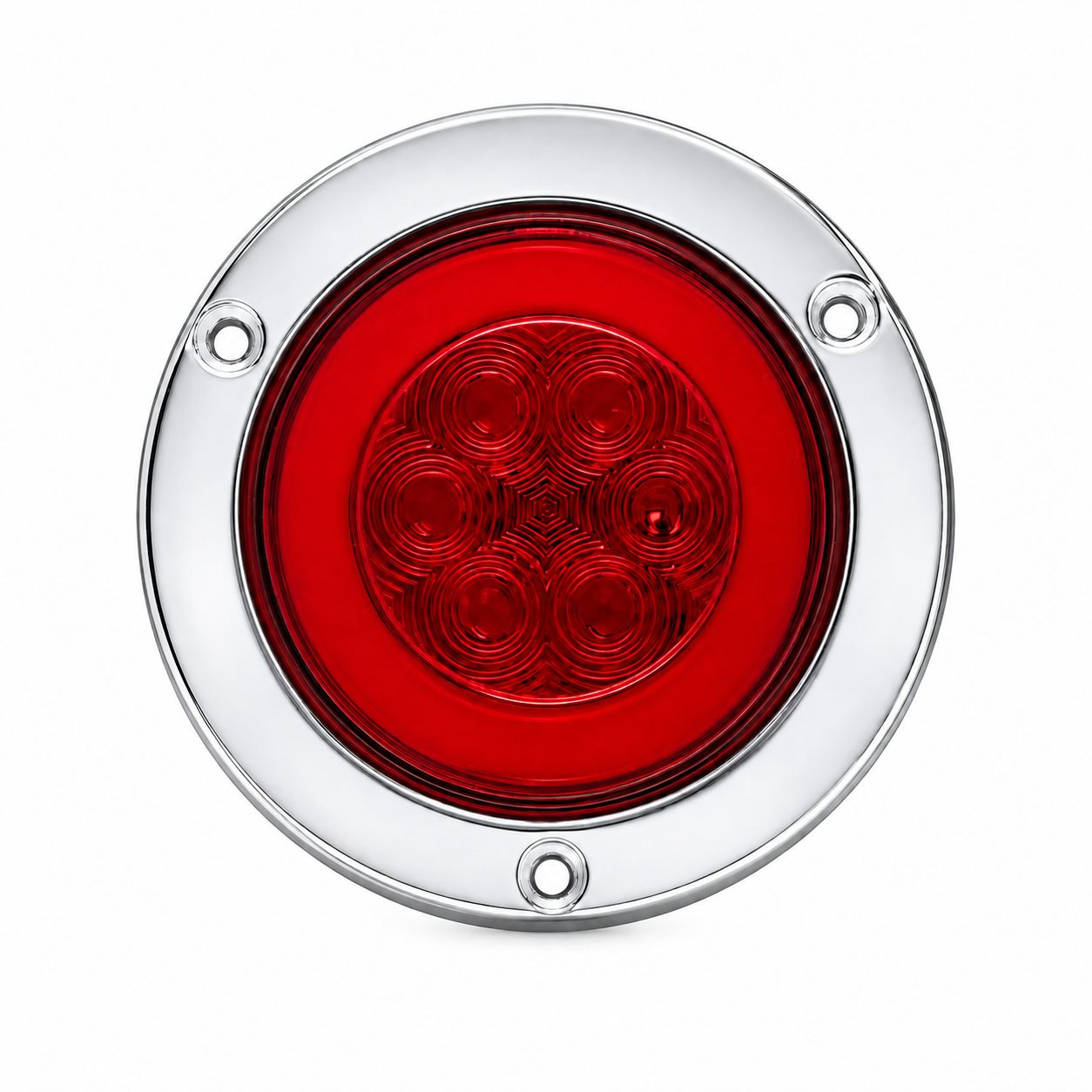 Plafón redondo con 6 LED y GLO — Rojo