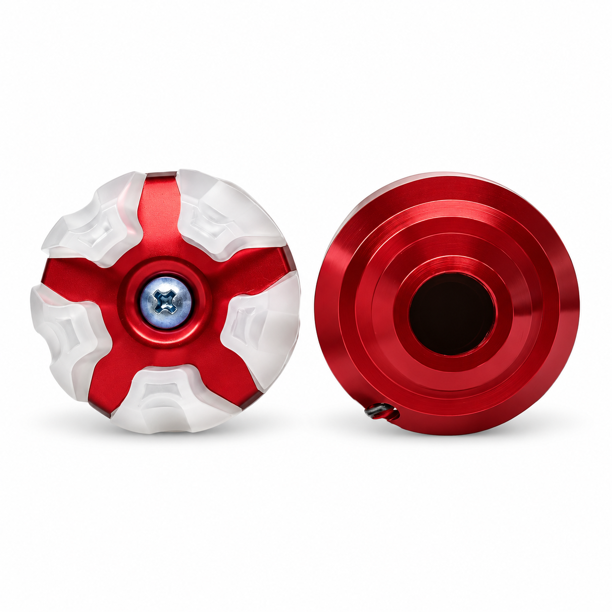 Slider para motocicleta con luz rgb y carcaza de color — Rojo