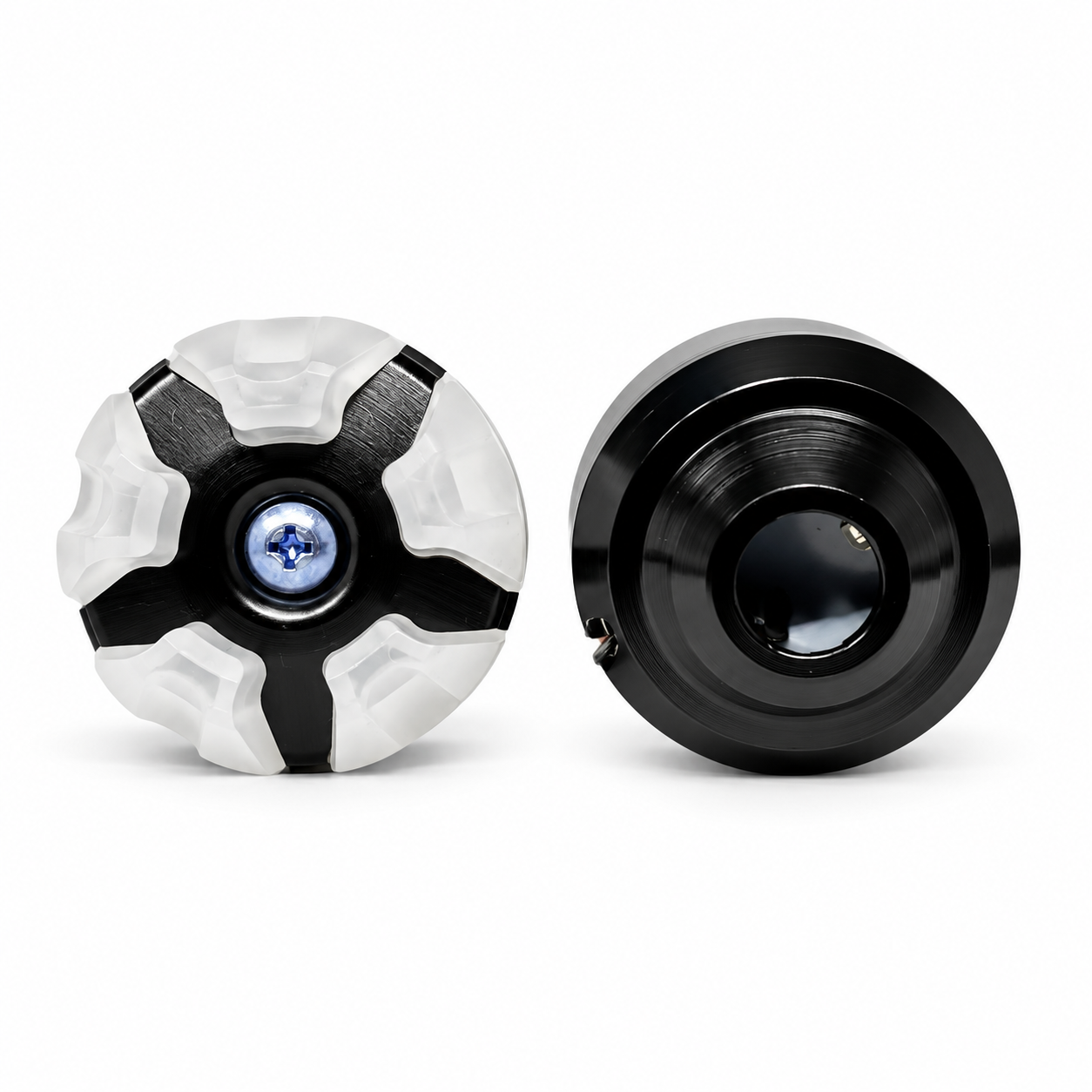 Slider para motocicleta con luz rgb y carcaza de color — Negro