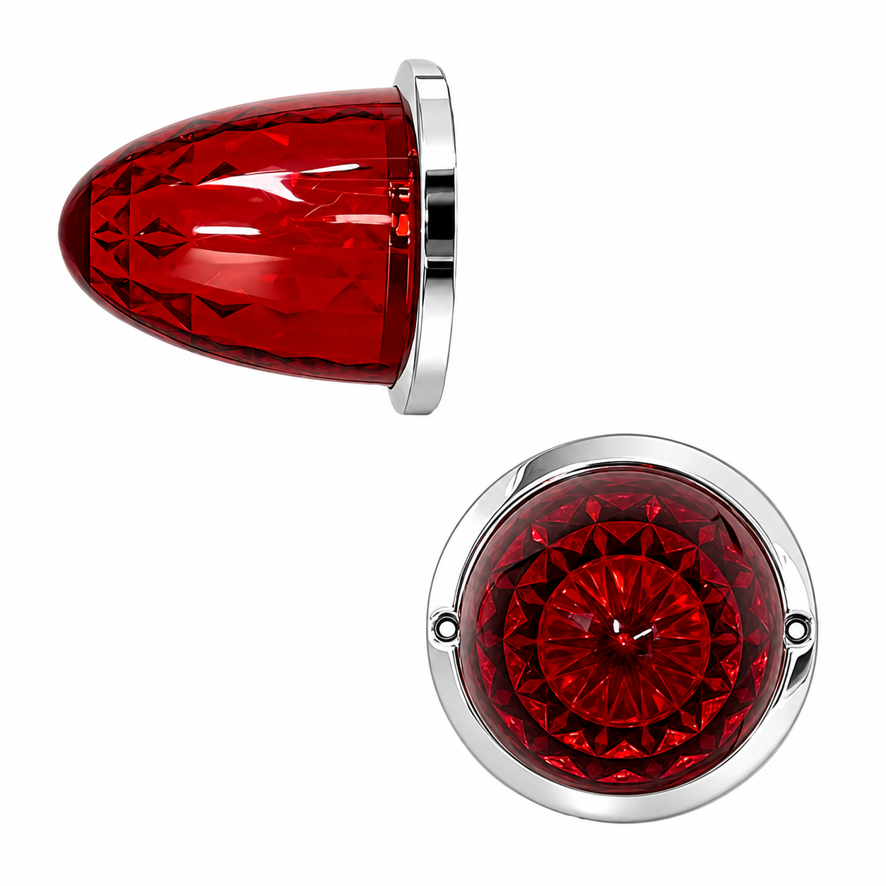 Plafon para camion tipo diamante grande 12/24V — Rojo