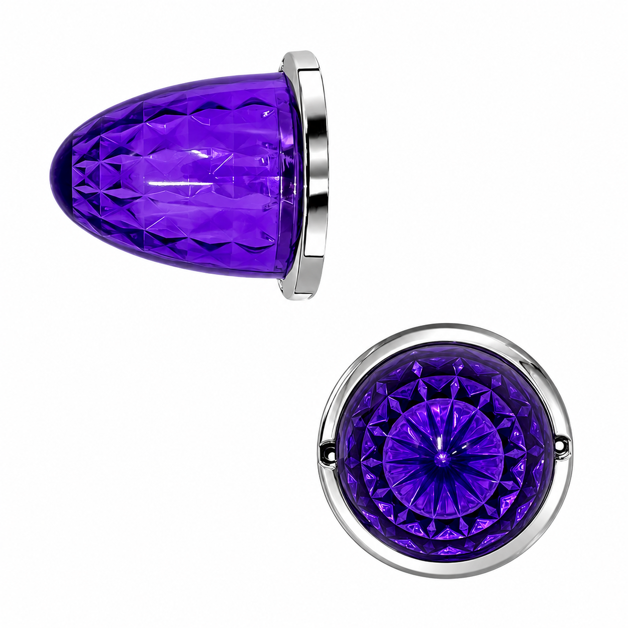 Plafon para camion tipo diamante grande 12/24V — Morado
