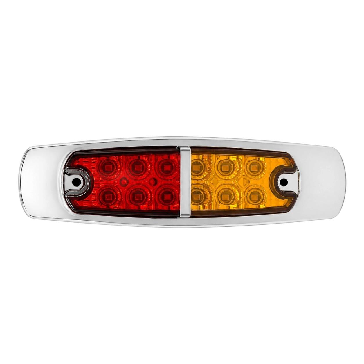 Plafón lateral de 12 LED — Ámbar/Rojo