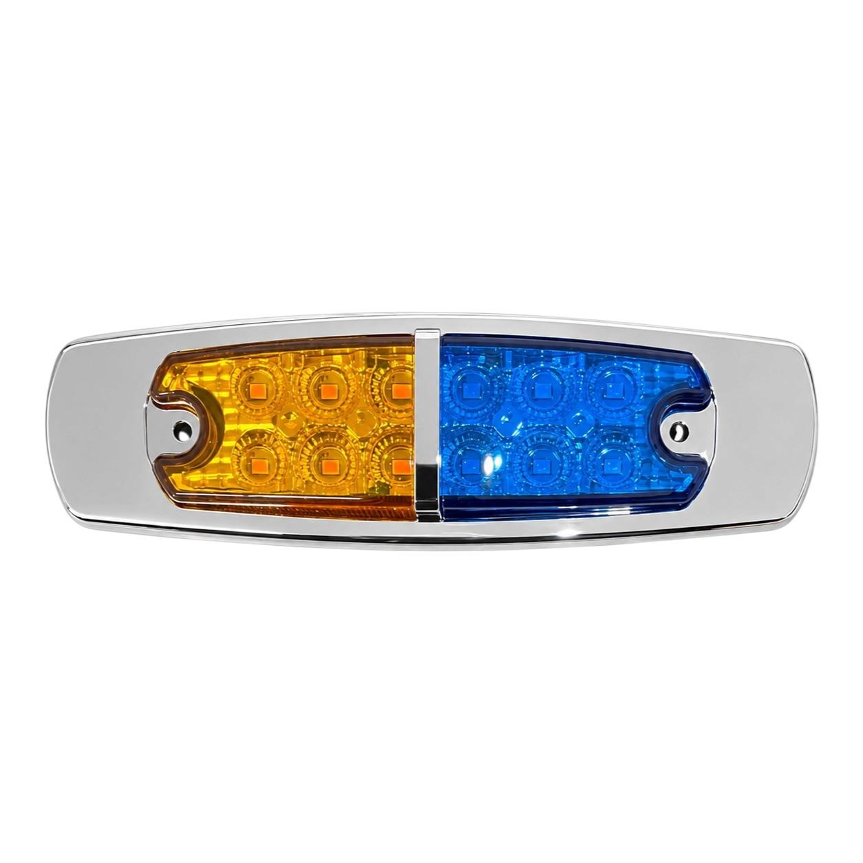 Plafón lateral de 12 LED — Ámbar/Azul