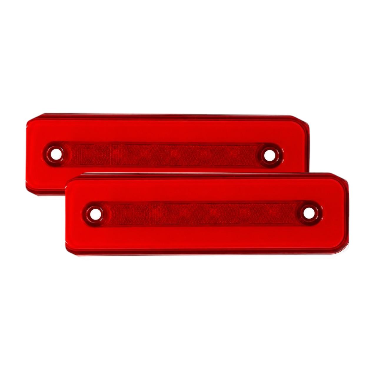 Plafón lateral rojo de 6 LED
