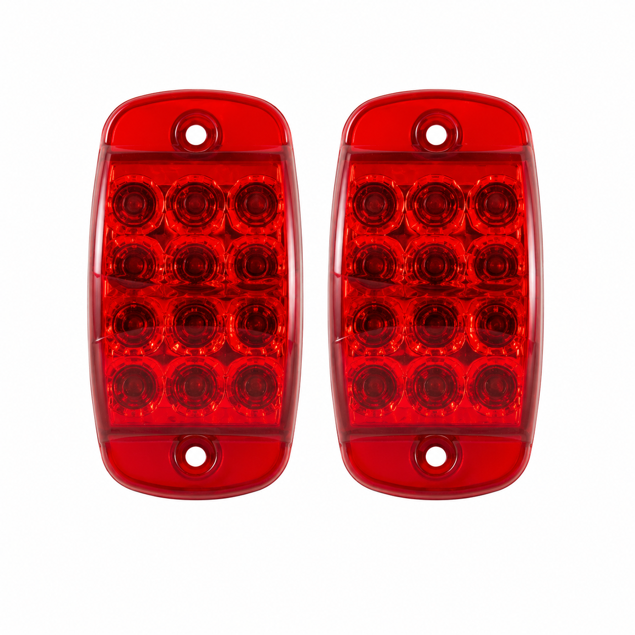 Plafón tipo tortuga rojo de 12 LED
